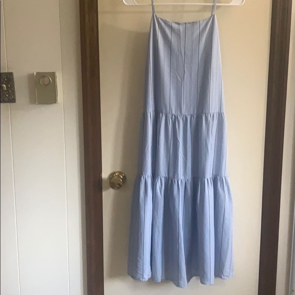 & Other Stories Blue and White Dress